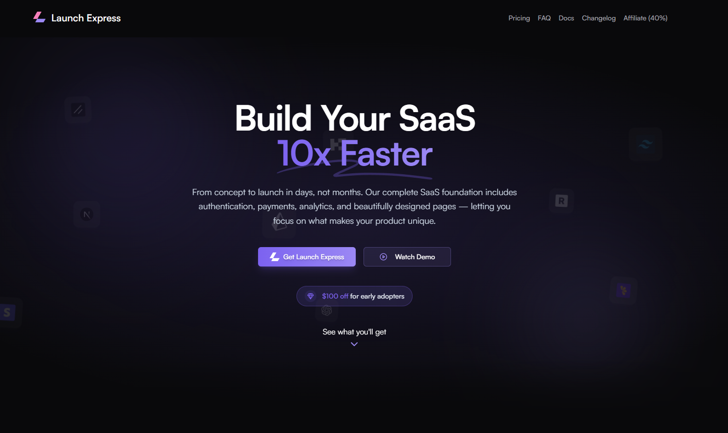 Website für eine Boilerplate